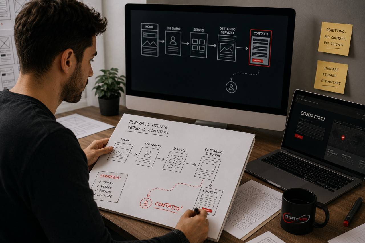 Esempio di realizzazione sito web professionale orientato ai contatti 2