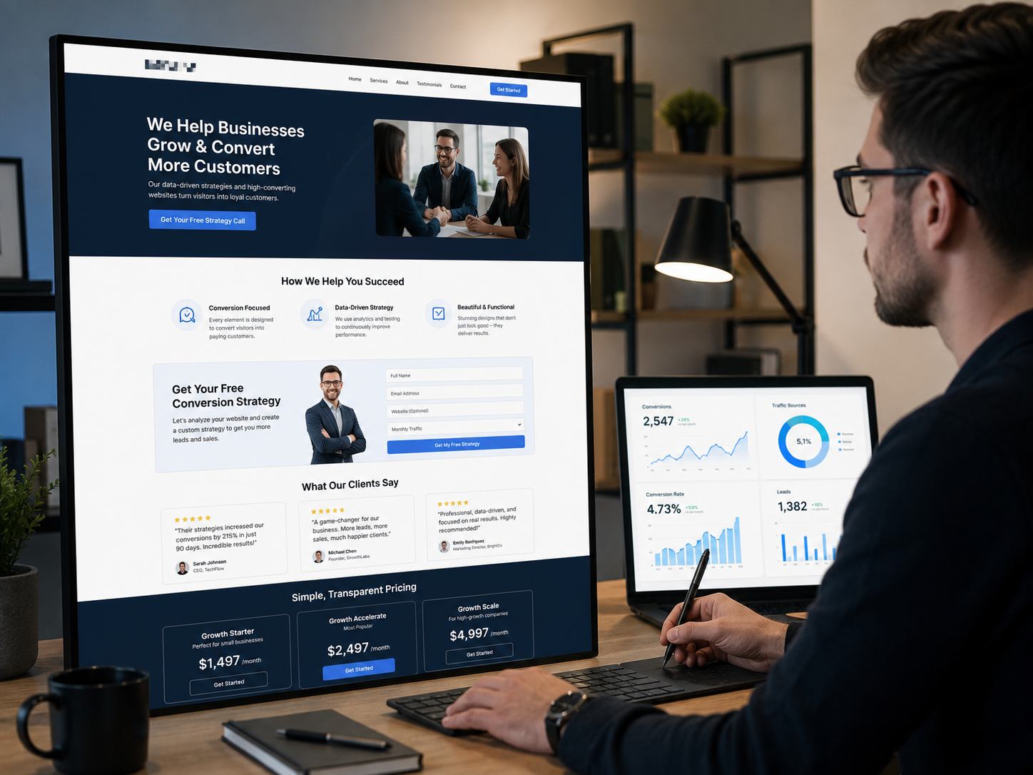 Esempio di siti web per professionisti orientati alle conversioni 4