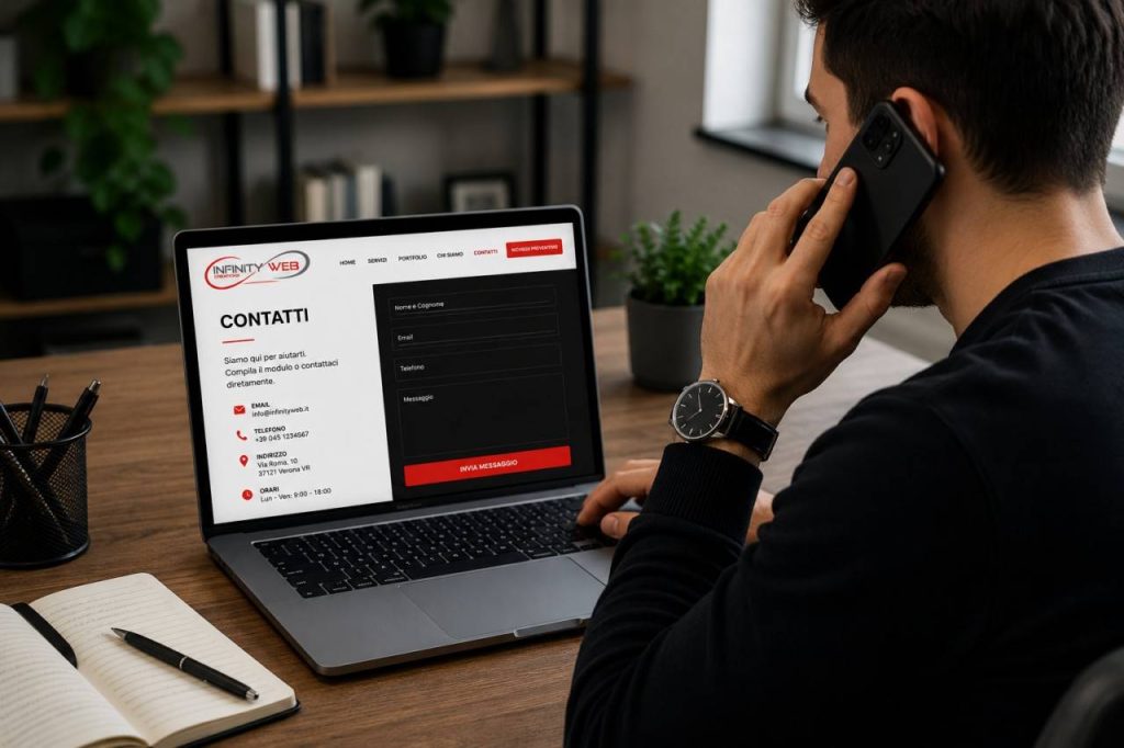 Realizzazione sito web professionale per trasformare visite in contatti