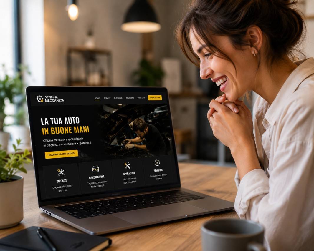 Esempio di siti professionali che guidano l’utente